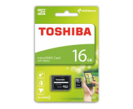 Toshiba Karta pamięci Toshiba microSDHC 16GB + Adapter SD SDU16GSDHC - 1404640 - zdjęcie 1